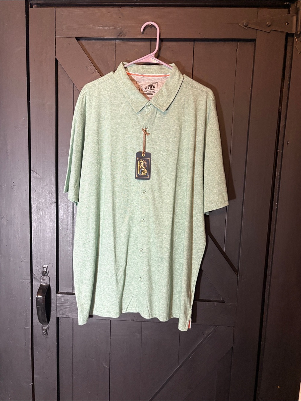 Weatherproof Mint Green Short Sleeve Polo